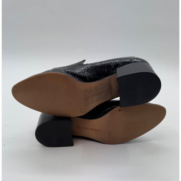 Rebecca Minkoff Edie Black Patent Leather Tassel Loafers Size 8M - Picture 6 of 12